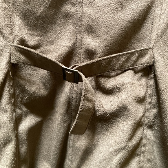 Black Rivet | Faux Suede Waterfall Jacket - M, Tan/Striped - Picture 6 of 10